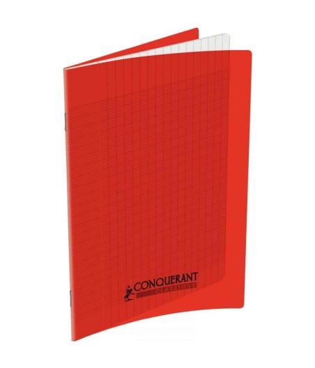 CAHIER AGRAFE 240X320 POLYPRO ROUGE  90G 48P SEYES CLASSIQUE