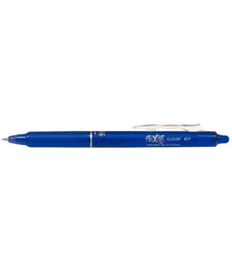 FRIXION BALL CLICKER - ROLLER ENCRE GEL - BLEU - POINTE MOYENNE 0.7MM