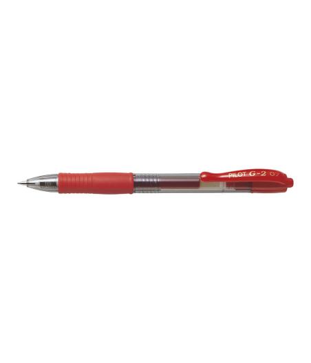 G-2 - ROLLER ENCRE GEL - ROUGE - POINTE MOYENNE