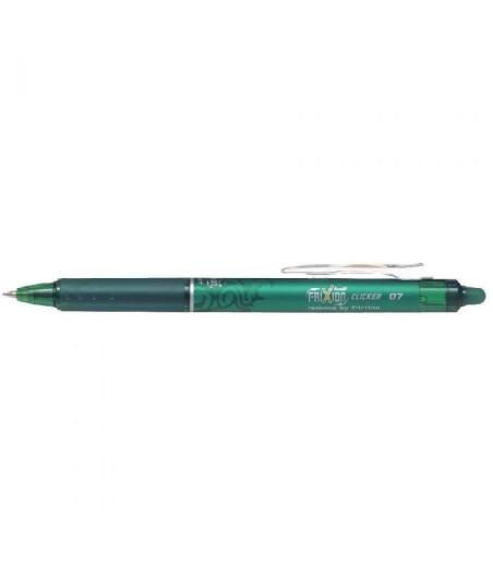 FRIXION BALL CLICKER - ROLLER ENCRE GEL - VERT - POINTE MOYENNE 0.7MM