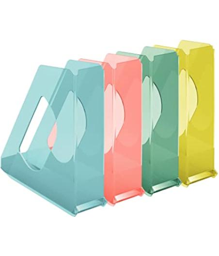  PORTE-REVUES COULEURS FLUORESCENTS ASSORTIES