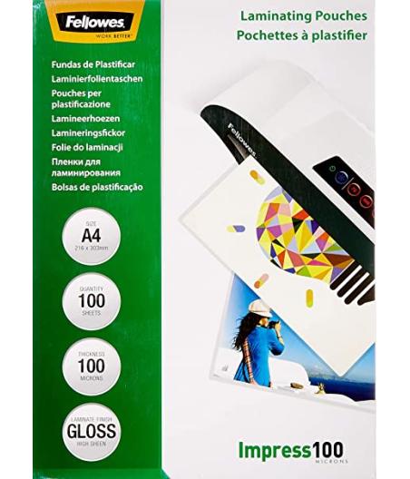 POCHETTES A4 100 MICRONS  X 100
