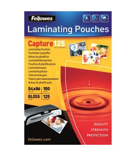 POCHETTES 125 MICRONS 54X86MM X 100