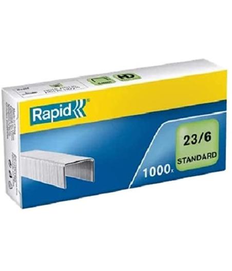 AGRAFES STANDARD 23/6 RAPID, BOITE DE 1000