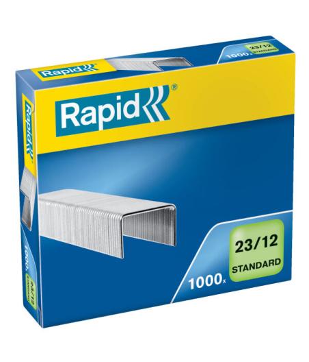 BOITE 1000 AGRAFES N°23/12  GALVANISE - CAPACITE D'AGRAFAGE 6 MM