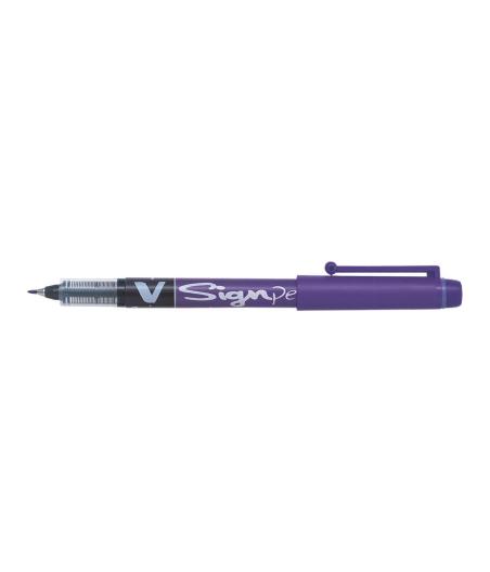 V-SIGN PEN - FEUTRE D'ECRITURE - VIOLET - POINTE MOYENNE