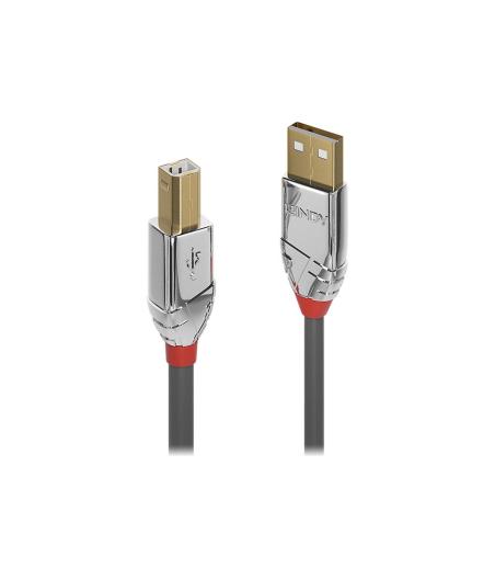 CABLE LINDY 5M USB 2.0 TYPE A/B CROMO