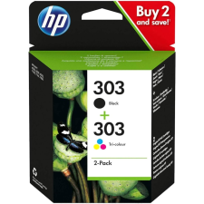 CARTOUCHE D'ENCRE HP 303 NOIR/TRICOLORE 4ML PACK DE 2