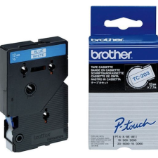 RUBAN BROTHER TC-203 BLEU SUR BLANC 12MM