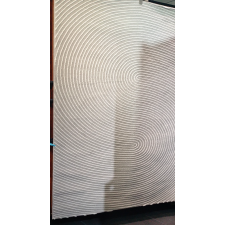 TAPIS TAPISS03 160X230CM MOTIF GRAPHIQUE GRIS CLAIR ET ECRU