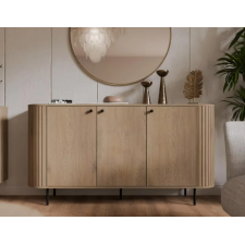 BUFFET OVALIO CHENE CREMONA AVEC MIROIR