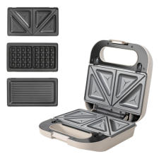 APPAREIL 3 EN 1 GAUFRES CROQUES ET GRILL LIVOO DOP256C 750W CREME
