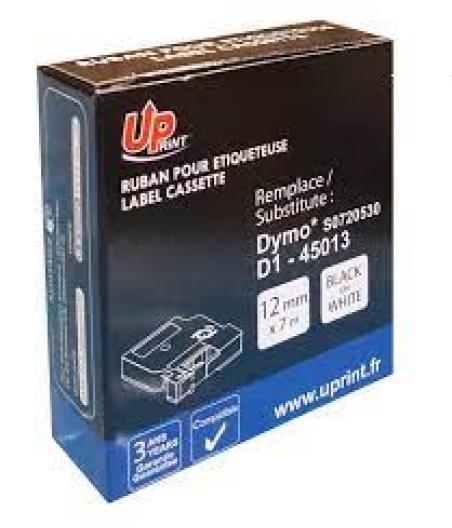 UP-DYMO D1 TAPE CASSETTE COMP 45013-S0720530-BLACK ON WHITE