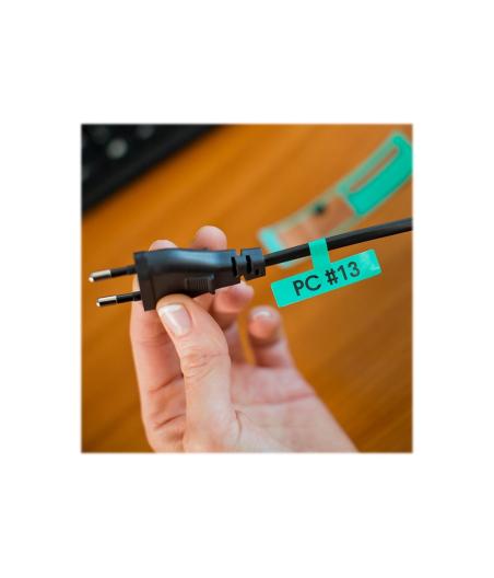BROTHER FLE-7511 BK ON WHITE FLAG TAPE