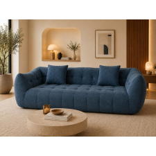 CANAPE MODERNE 3 PLACES COMPRESSE 220X107X80CM BLEU