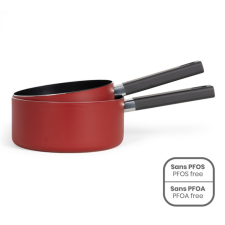SET DE 2 CASSEROLES LIVOO MEP154R Ø 18 ET 20CM ROUGE