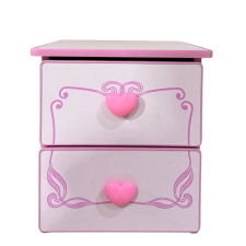 TABLE DE CHEVET PRINCESS CROWN 16604SP ROSE