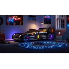 LIT VOITURE FORMULE 1 AVEC LUMIERE B173BL SOMMIER INCLUS