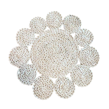 LOT DE 3 SET DE TABLE DECORATIF FLEUR EN MAIS D38CM