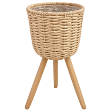 CACHE-POT SUR PIED EN OSIER 25X54CM