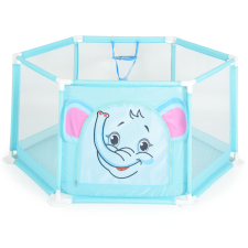 PARC DE JEU ENFANT 146 CM AVEC 50 BALLES & PANIER DE BASKET COULEURS ASSORTIES