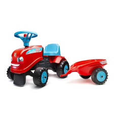 TRACTEUR PORTEUR ENFANT GO! AVEC REMORQUE FALK ROUGE DES 1 ANS