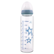 BIBERON EN VERRE LORELLI ANTI-COLIQUE 240 ML BLUSH BLUE