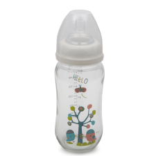 BIBERON EN VERRE ANTI-COLIQUE CANGAROO 240 ML DÈS LA NAISSANCE