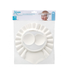 VISIÈRE DE BAIN KIOKIDS ANTI-LARMES AVEC PROTÈGE-OREILLES BLANC