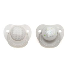 LOT DE 2 SUCETTES ORTHODONTIQUES KIOKIDS ÉLÉPHANT GRIS DÈS 18 MOIS