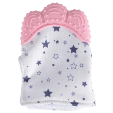 GANT DE DENTITION EN SILICONE CANGAROO OLIVE PINK DÈS 3 MOIS