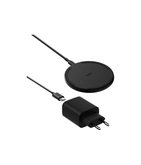 CHARGEUR TELEPHONE BELKIN BOOSTCHARGE 15W PAD BLACK W/PSU