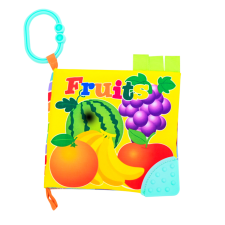 LIVRE D’ACTIVITÉS LORELLI EN TISSU FRUITS DÈS LA NAISSANCE