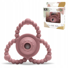 ANNEAU DE DENTITION SENSORIEL LORELLI AVEC HOCHET ROSE DÈS LA NAISSANCE