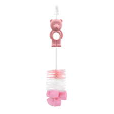 BROSSE POUR BIBERONS ET TÉTINES LORELLI AVEC ÉPONGE ROSE