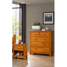 COMMODE TOKYO MT11 5 TIROIRS BOIS TEAK