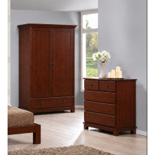 ARMOIRE MALINA SHBR32_1012_NC 2 PORTES BOIS TEAK