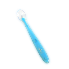 CUILLÈRE POUR BÉBÉ EN SILICONE LORELLI BLEU 0 MOIS+