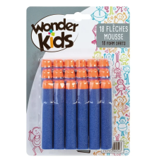LOT DE 18 FLÈCHES EN MOUSSE WONDERKIDS ÂGE : 6 ANS ET +