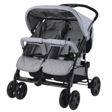 POUSSETTE DOUBLE TWIN LORELLI GRIS 6 MOIS+