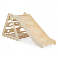 TRIANGLE D’ESCALADE AVEC TOBOGGAN MONI EN BOIS 2 EN 1 BPD732