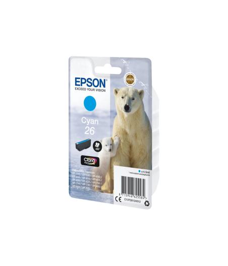 CARTOUCHE D'ENCRE EPSON SINGLEPACK CYAN 26 CLARIA PREMIUM