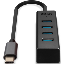 CONCENTRATEUR LINDY 4 PORTS USB 3.2 TYPE C NOIR