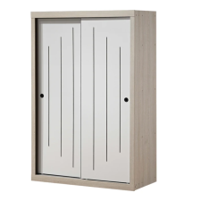 ARMOIRE COULISSANTE TUDOR AF 9447 CHENE GRIS ET CREME