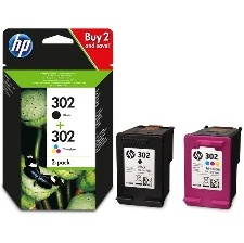 CARTOUCHE ENCRE HP 302N   302C X4D37AE 