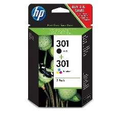 CARTOUCHE ENCRE HP 301N + 301C CR340EE                              
