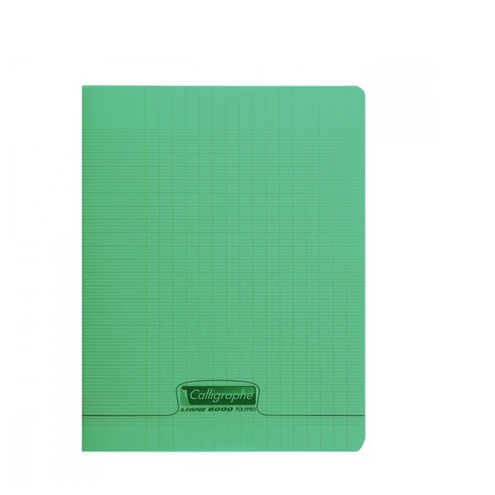 Cahier grand carreau 210 x 297 mm séyès 96 pages vert