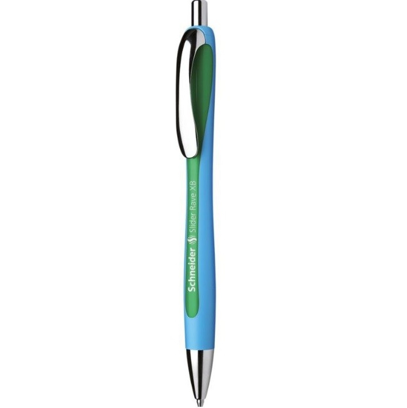 STYLO BILLE SLIDER RAVE - RETRACTABLE  RECHARGEABLE - VERT