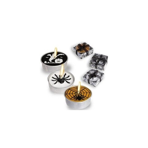 BOUGIES CHAUFFE PLAT HALLOWEEN ASSORTIES X6