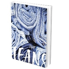 AGENDA JEANS RASE VIF 12X17 CM - 320 PAGES